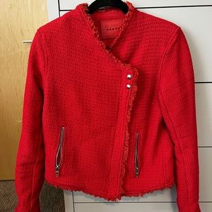 Red blazer jacket